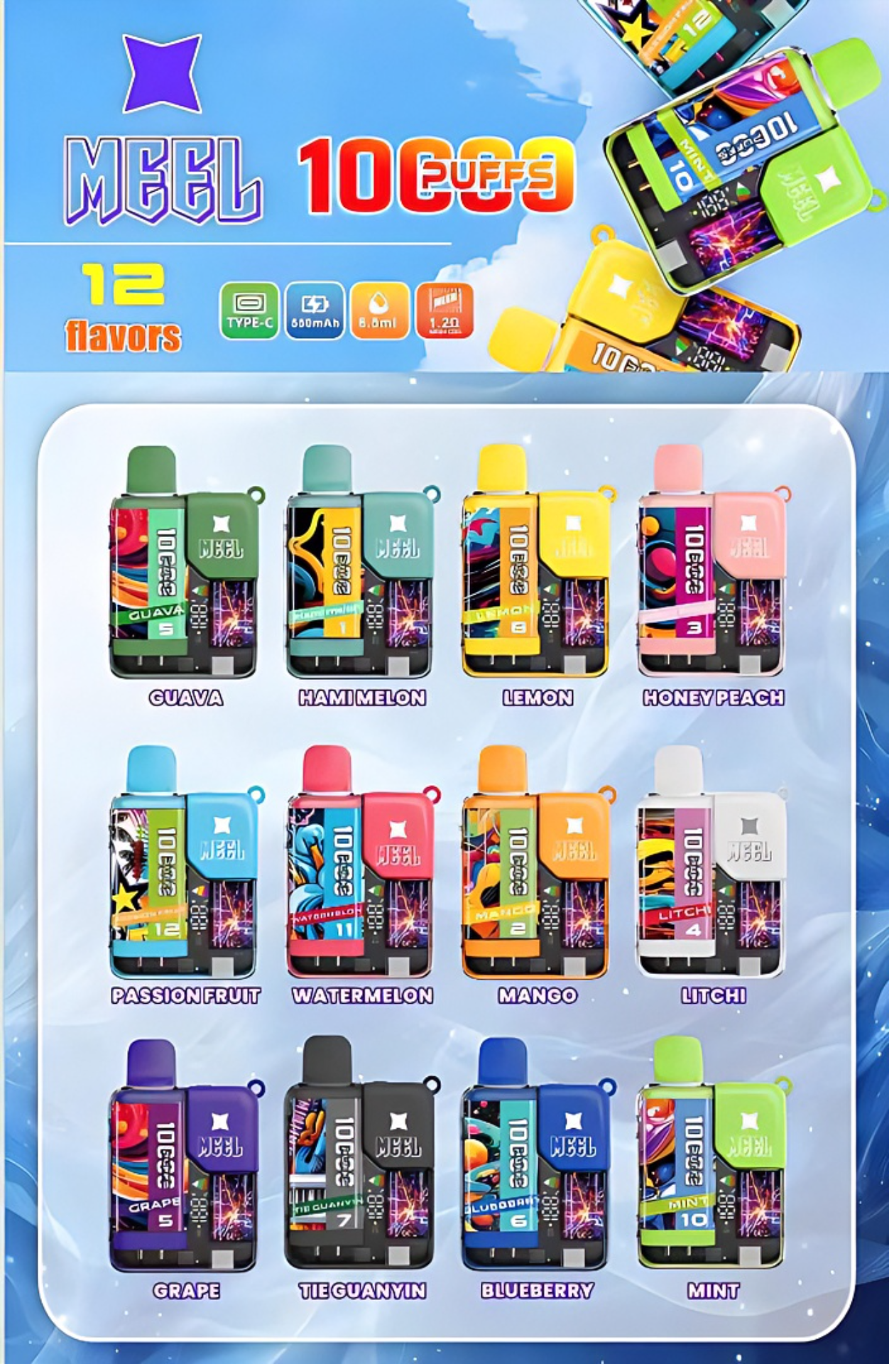 Meel Boost 10000 Puffs 拋棄式電子煙