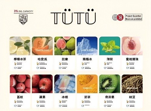 TUTU煙彈 電子煙霧化彈